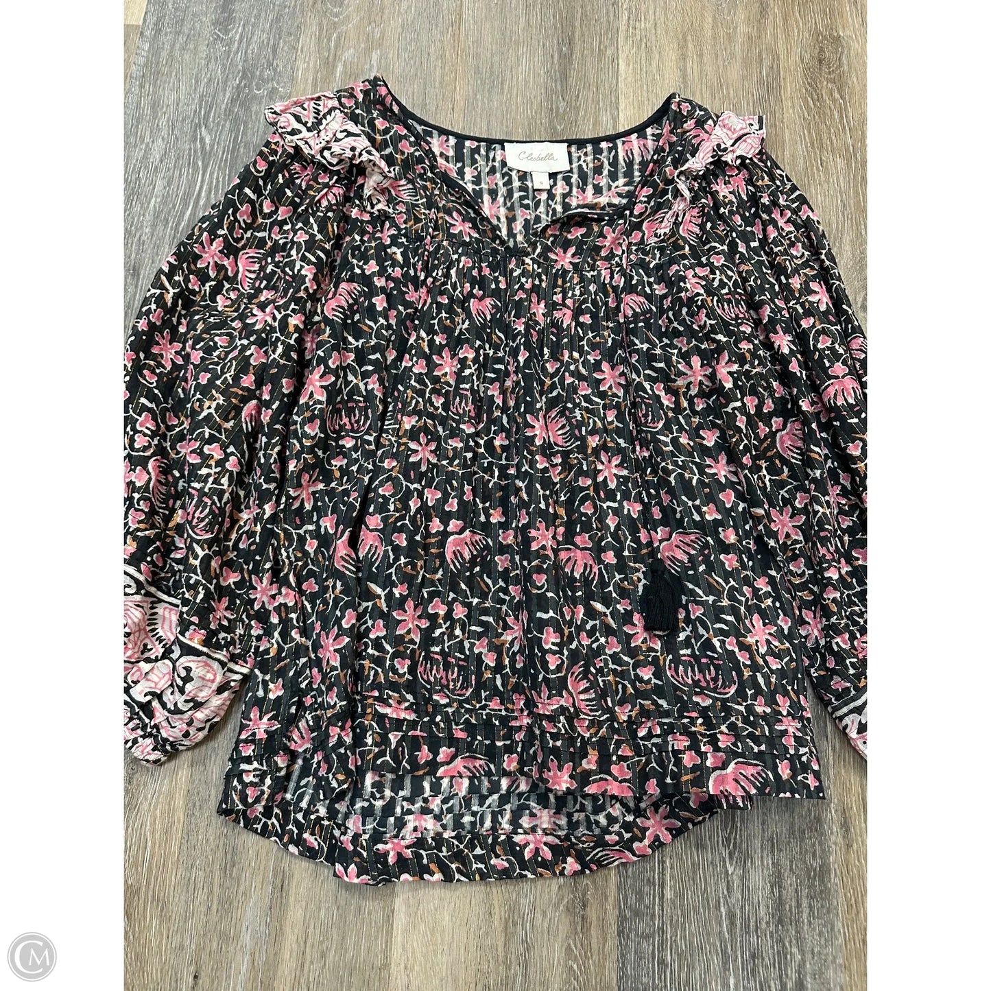 Blouse Long Sleeve By Cleobella In Floral Print, Size: S