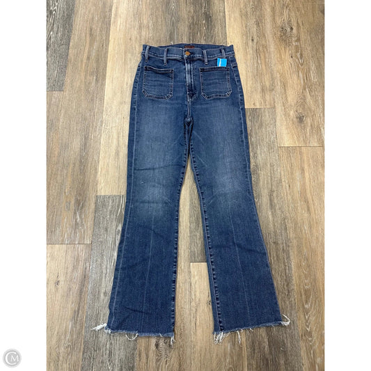 Jeans Straight By Mother In Blue Denim, Size: 4