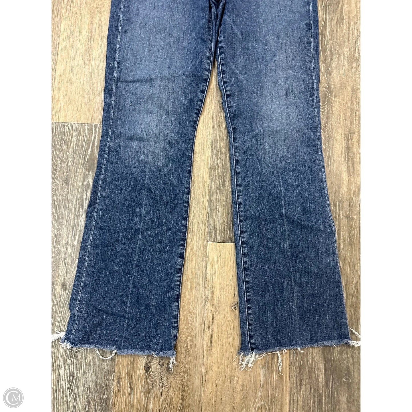 Jeans Straight By Mother In Blue Denim, Size: 4