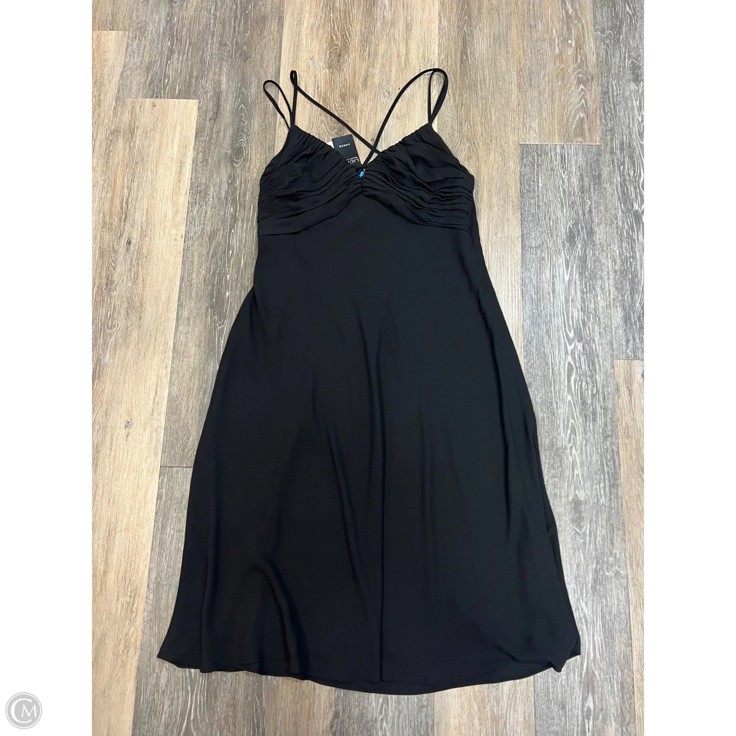 Dress Casual Midi By Lauren By Ralph Lauren In Black, Size: 12