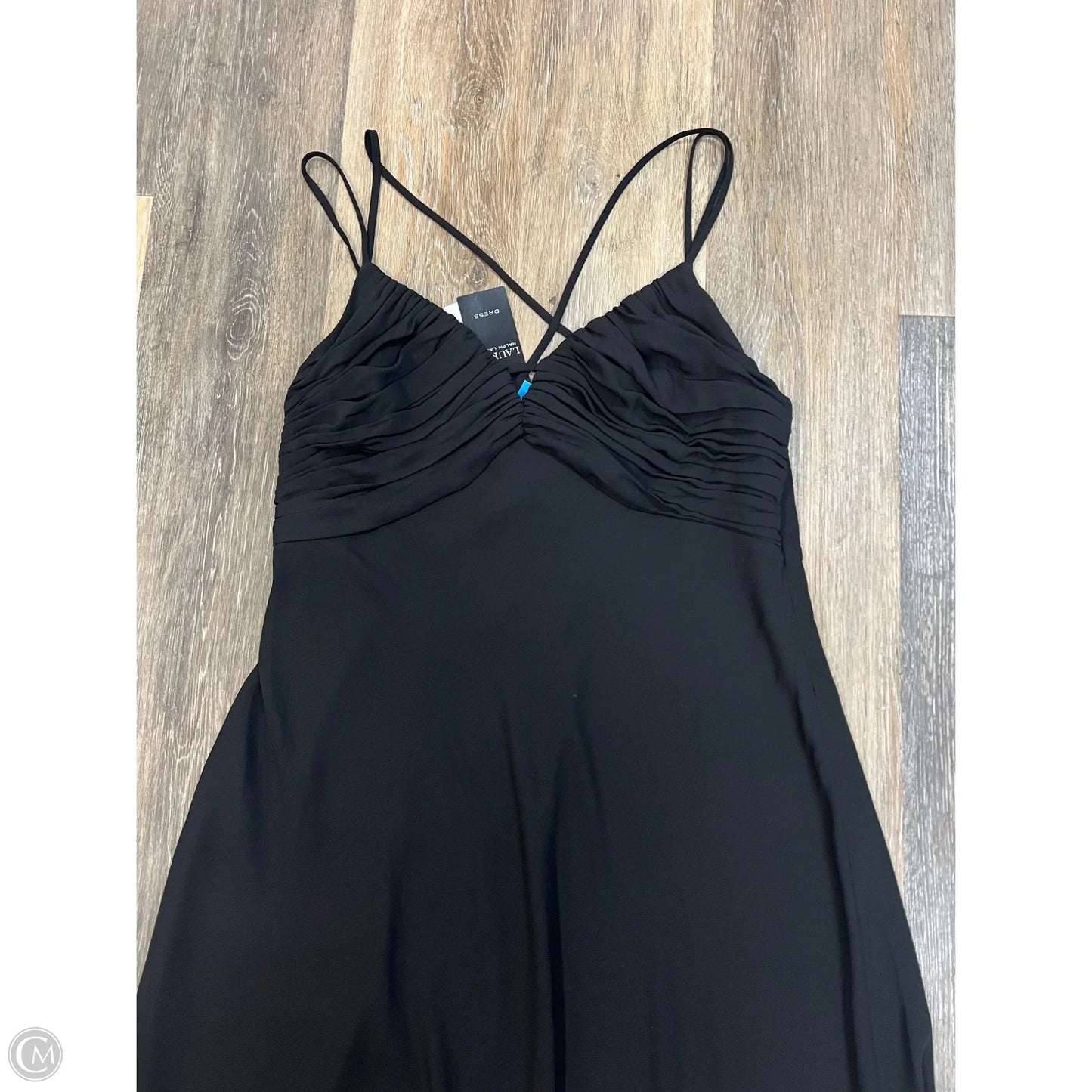 Dress Casual Midi By Lauren By Ralph Lauren In Black, Size: 12