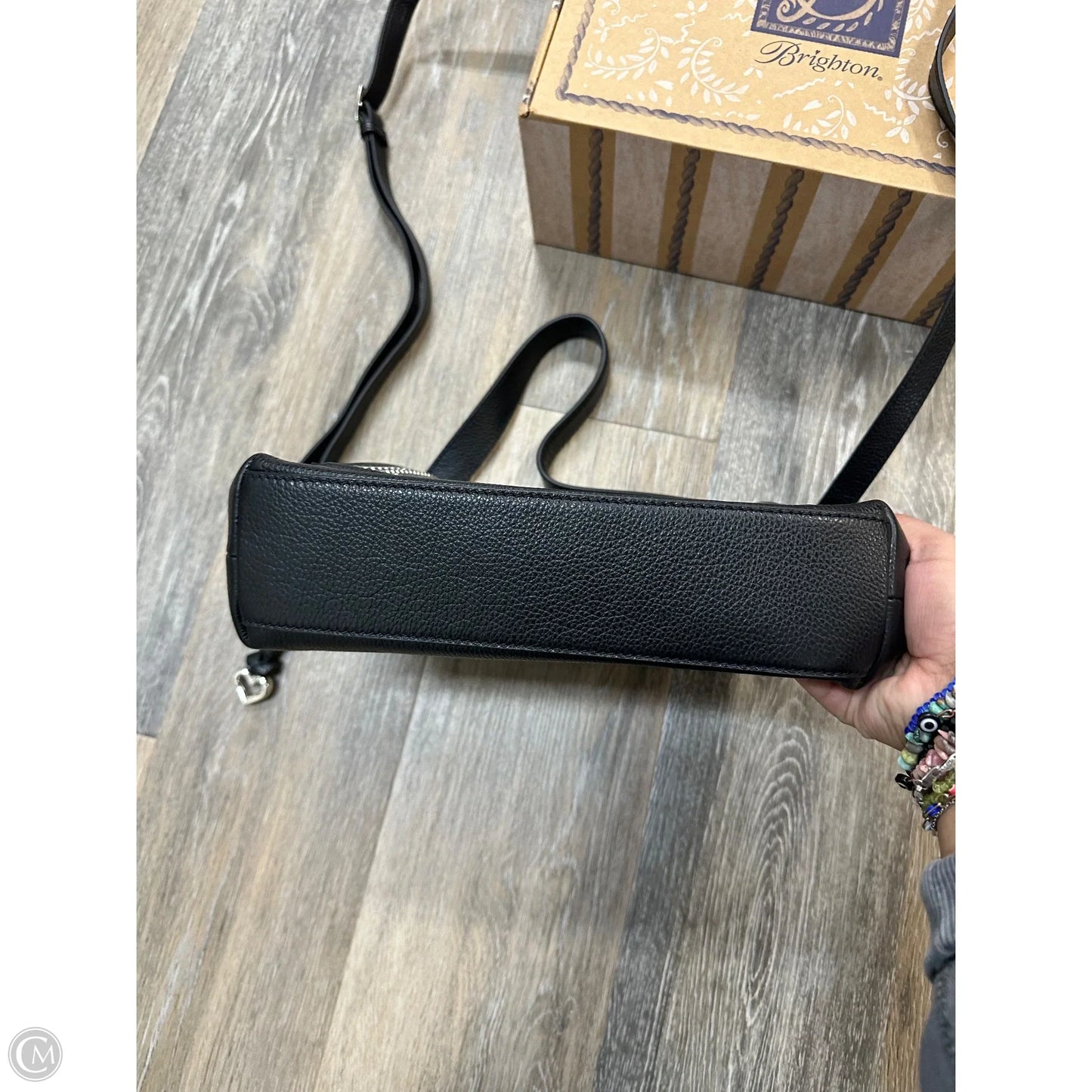 Handbag Leather By Brighton, Size: Medium