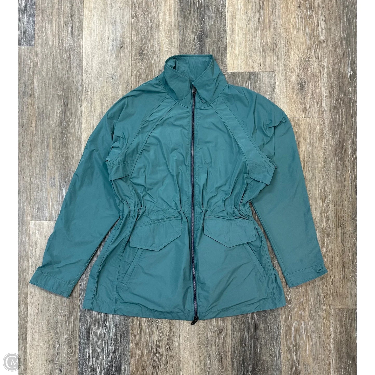 Jacket Windbreaker By Athleta In Blue, Size: M