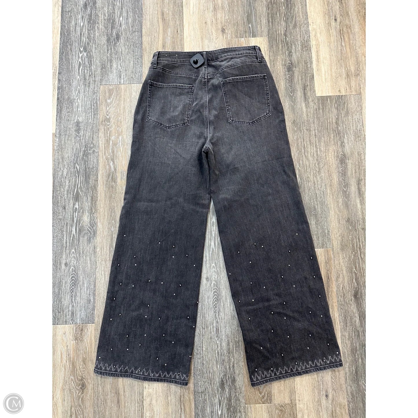 Jeans Wide Leg By Chicos In Grey Denim, Size: 12