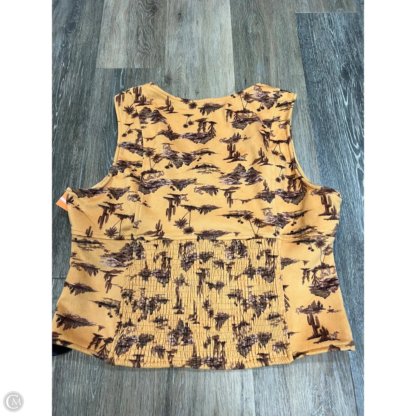 Top Sleeveless By Sterling and Stitch In Gold, Size: Xl