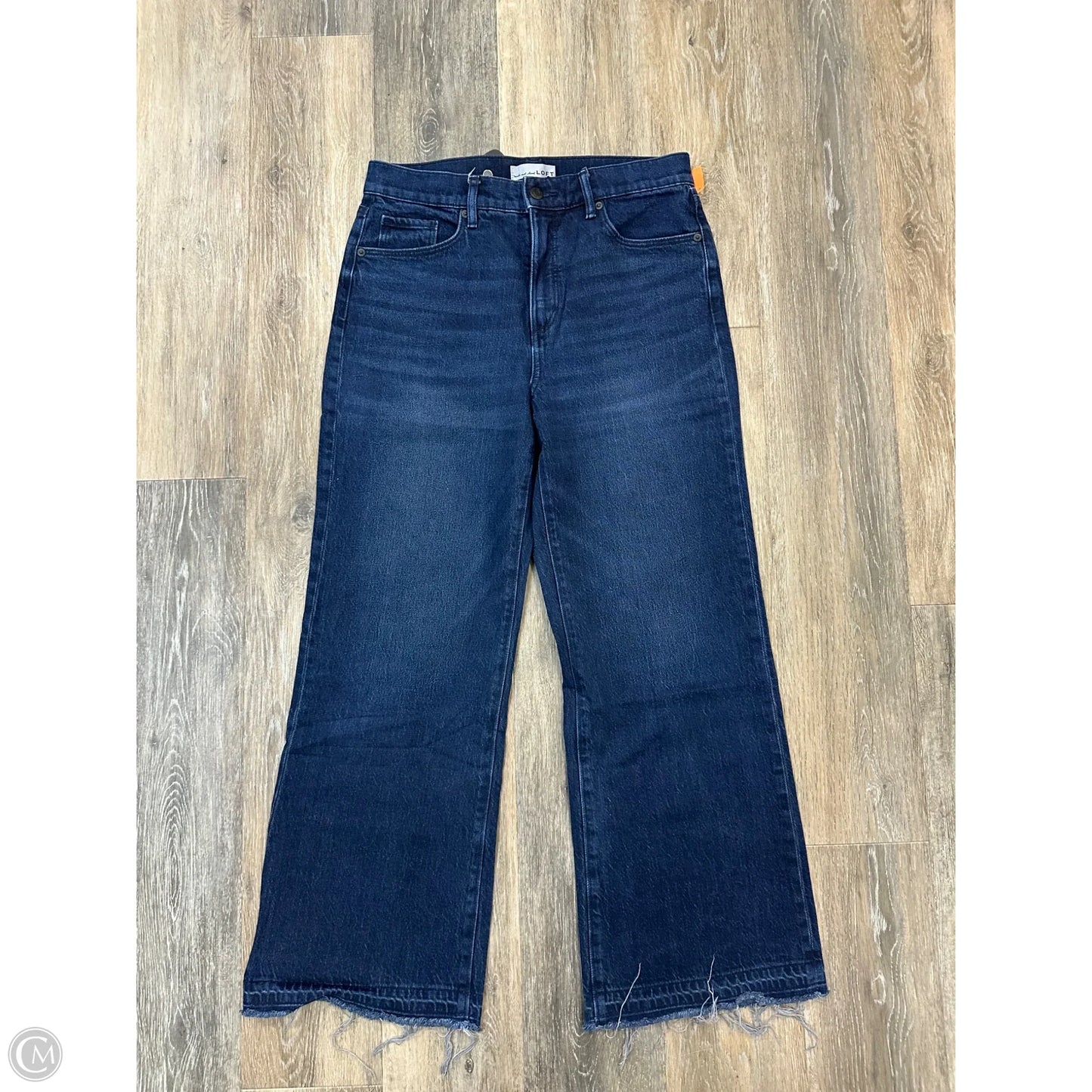 Jeans Wide Leg By Loft In Blue Denim, Size: 6