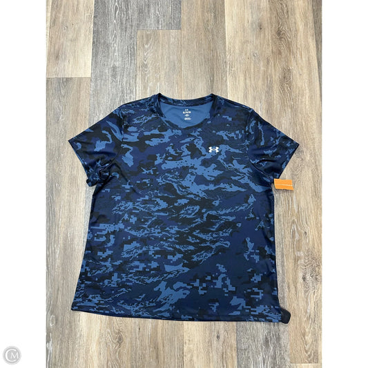 Athletic Top Short Sleeve By Under Armour In Camouflage Print, Size: Xl