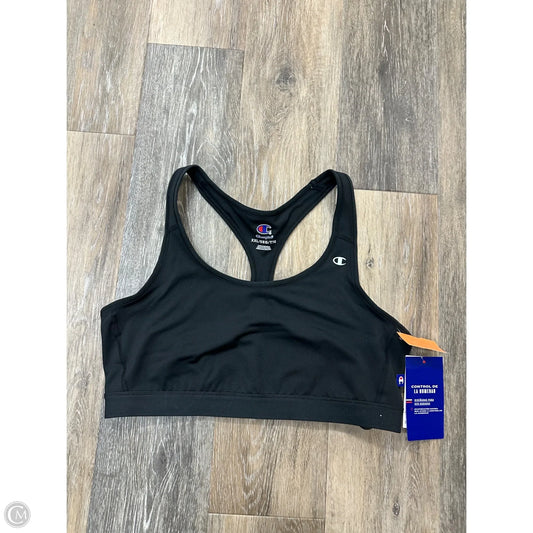 Athletic Bra By Champion In Black, Size: Xxl