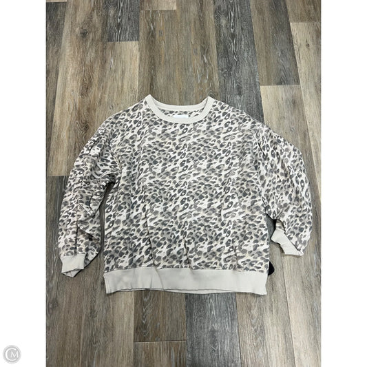 Sweatshirt Crewneck By Aerie In Animal Print, Size: S