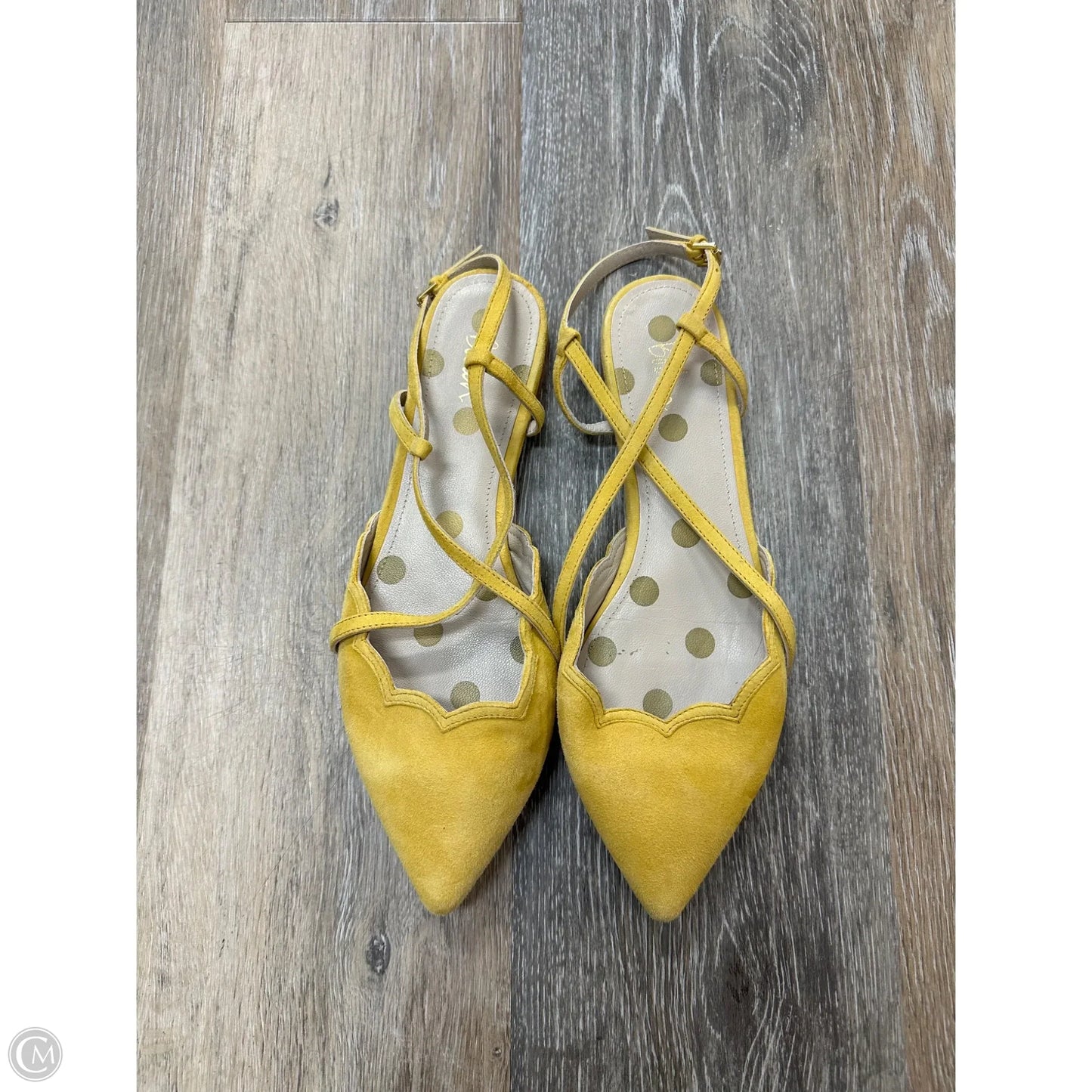 Sandals Flats By Boden In Yellow, Size: 7.5