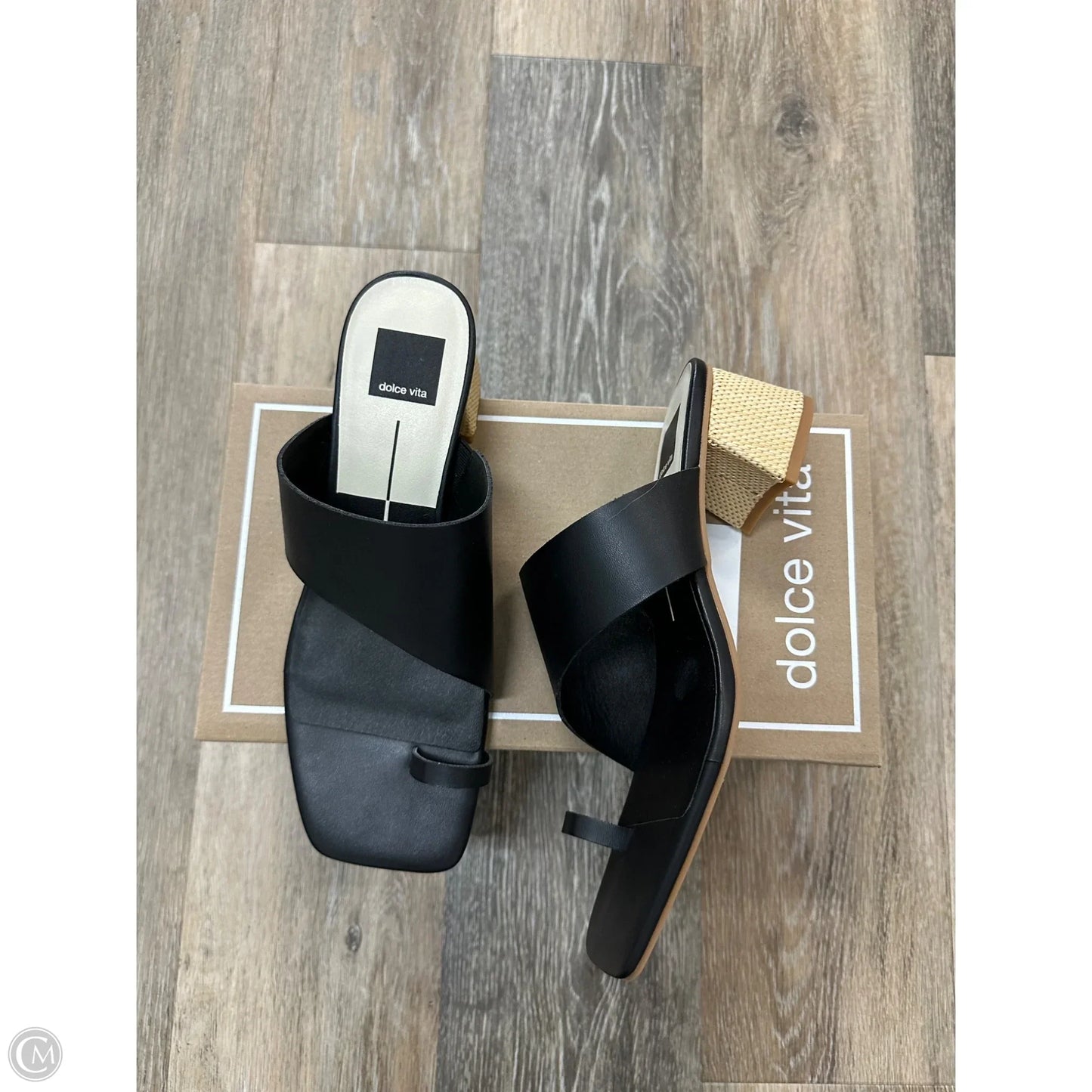 Sandals Heels Block By Dolce Vita In Black, Size: 9.5