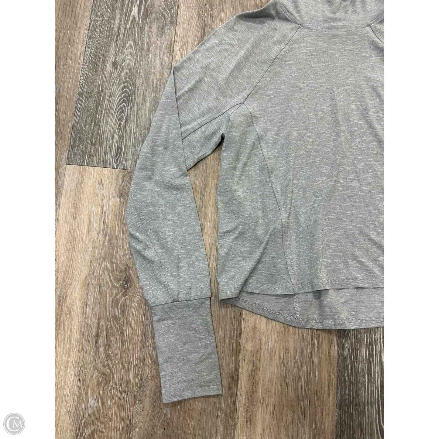 Athletic Top Long Sleeve Hoodie By Prana In Grey, Size: S