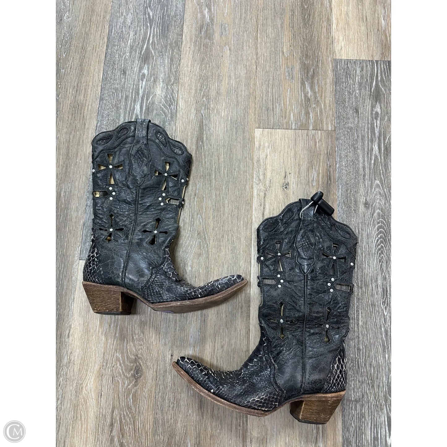 Boots Western By Corral In Black, Size: 6.5