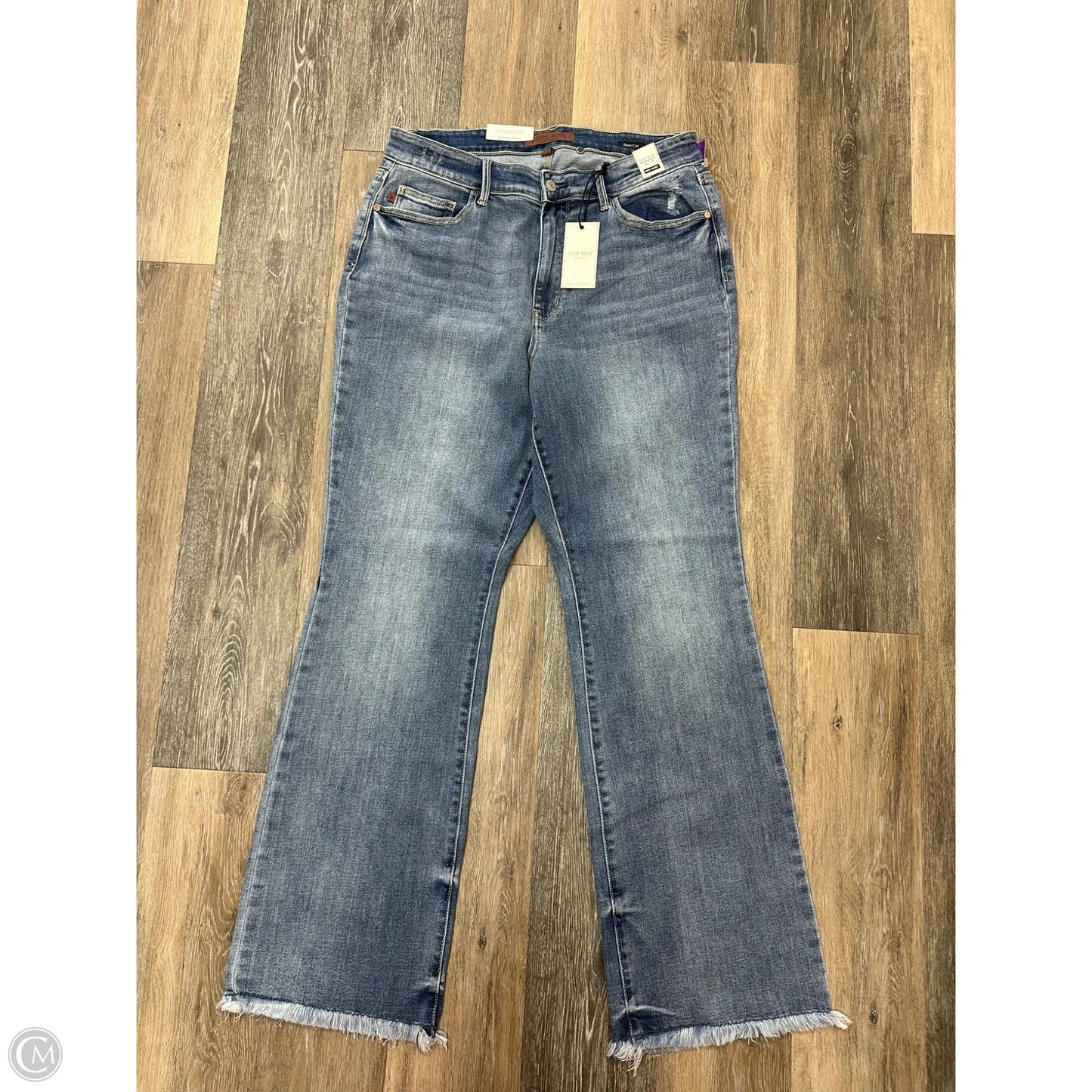 Jeans Boot Cut By Judy Blue In Blue Denim, Size: 14