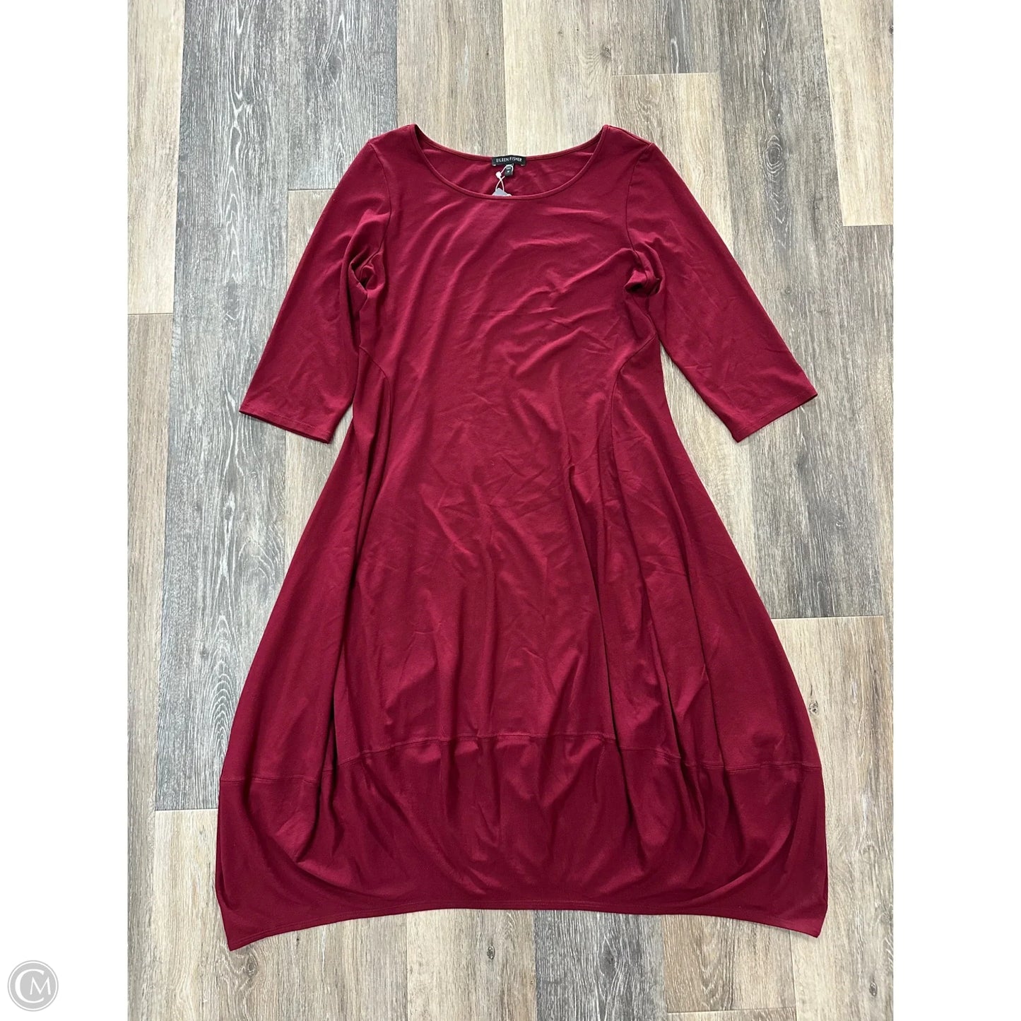 Dress Casual Midi By Eileen Fisher In Red, Size: M