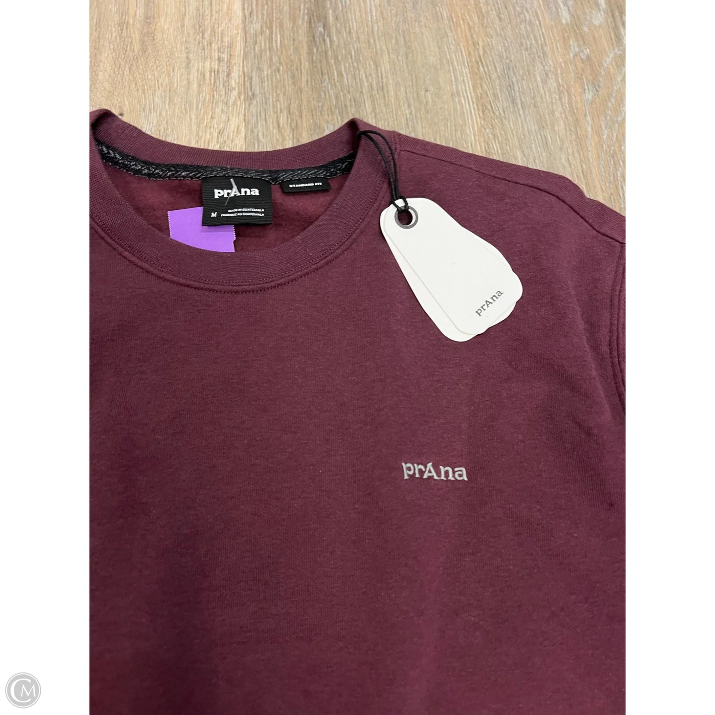 Sweatshirt Crewneck By Prana In Purple, Size: M (men’s)