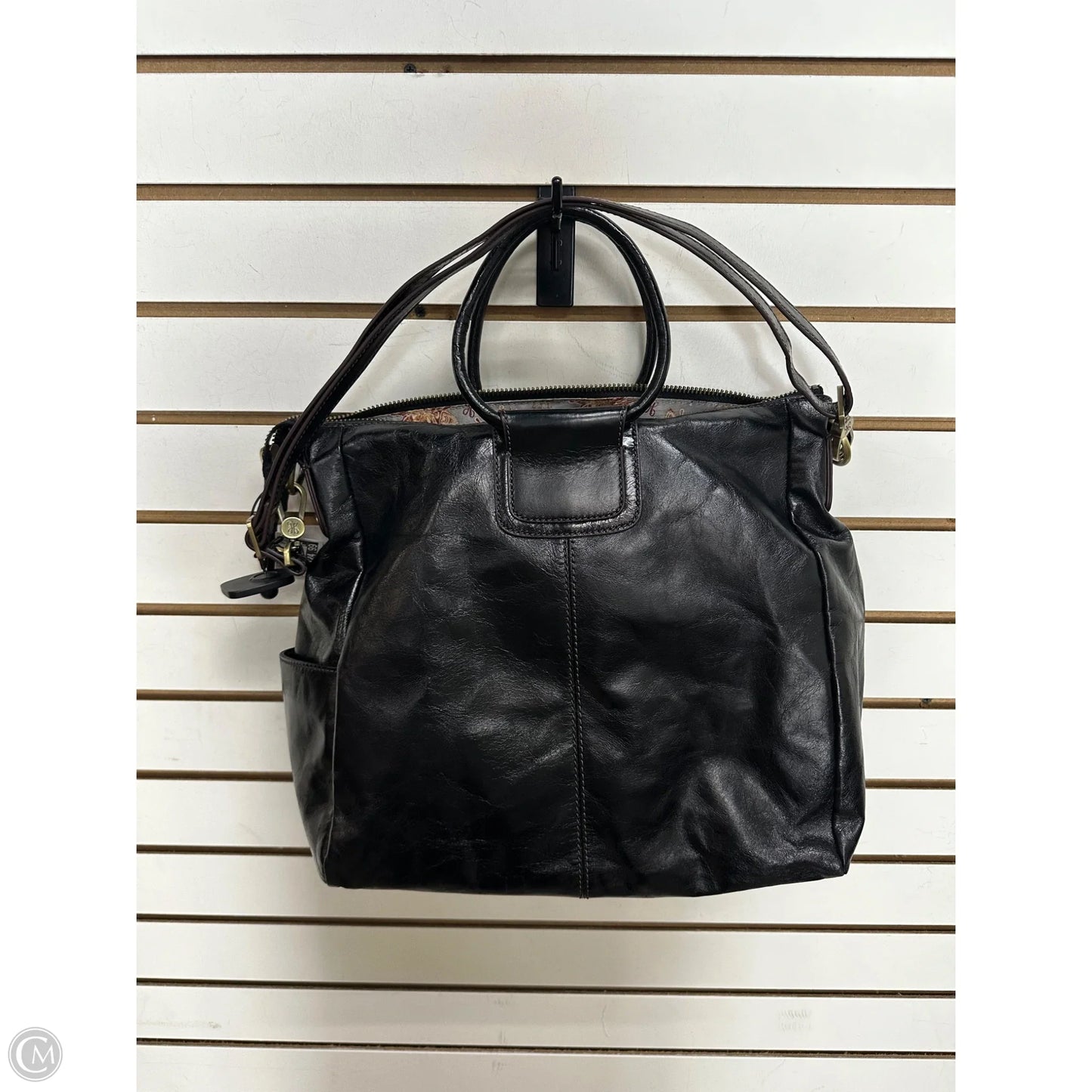 Handbag Leather By Hobo Intl, Size: Large
