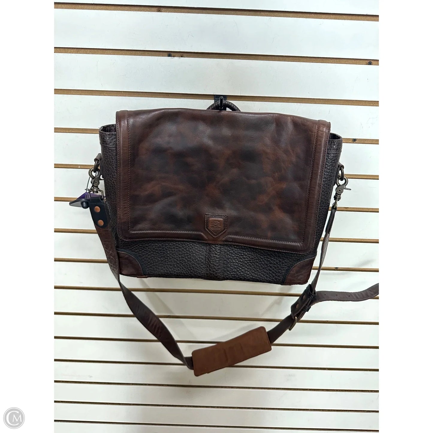 Handbag Leather By Mission Mercantile Leather Goods, Size: Large