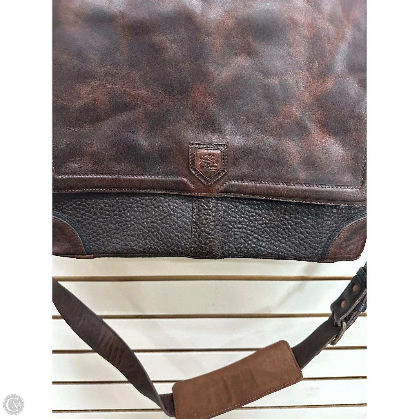 Handbag Leather By Mission Mercantile Leather Goods, Size: Large