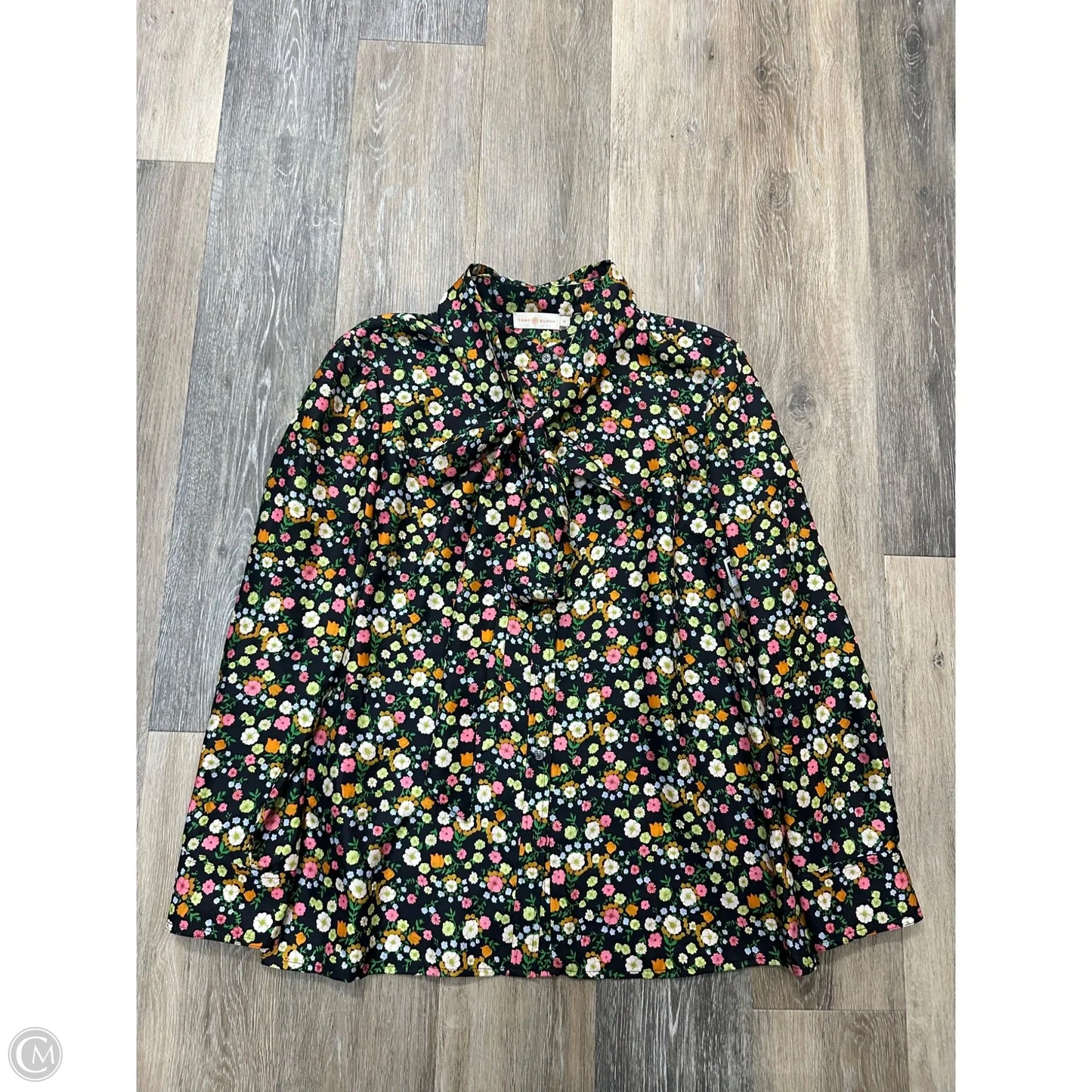 Blouse Designer By Tory Burch In Floral Print, Size: 14