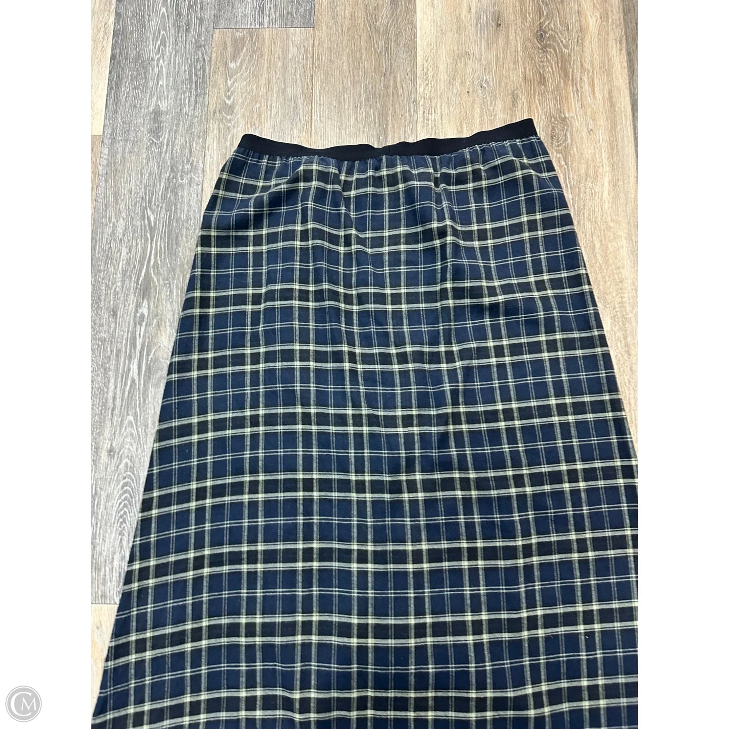 Skirt Midi By Vince In Checkered Pattern, Size: 12