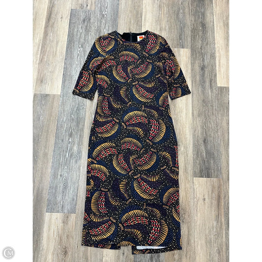 Dress Casual Maxi By Farm Rio In Black & Blue, Size: L