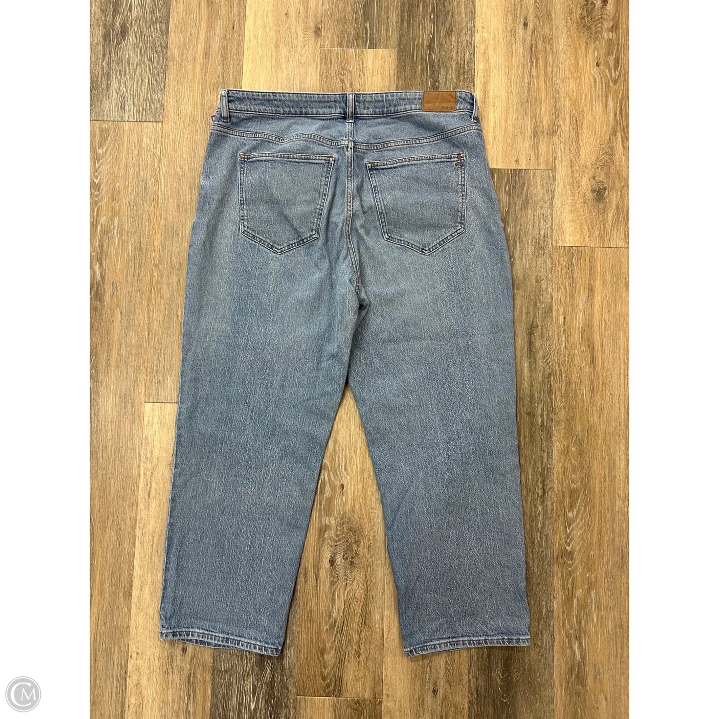 Jeans Straight By Madewell In Blue Denim, Size: 18