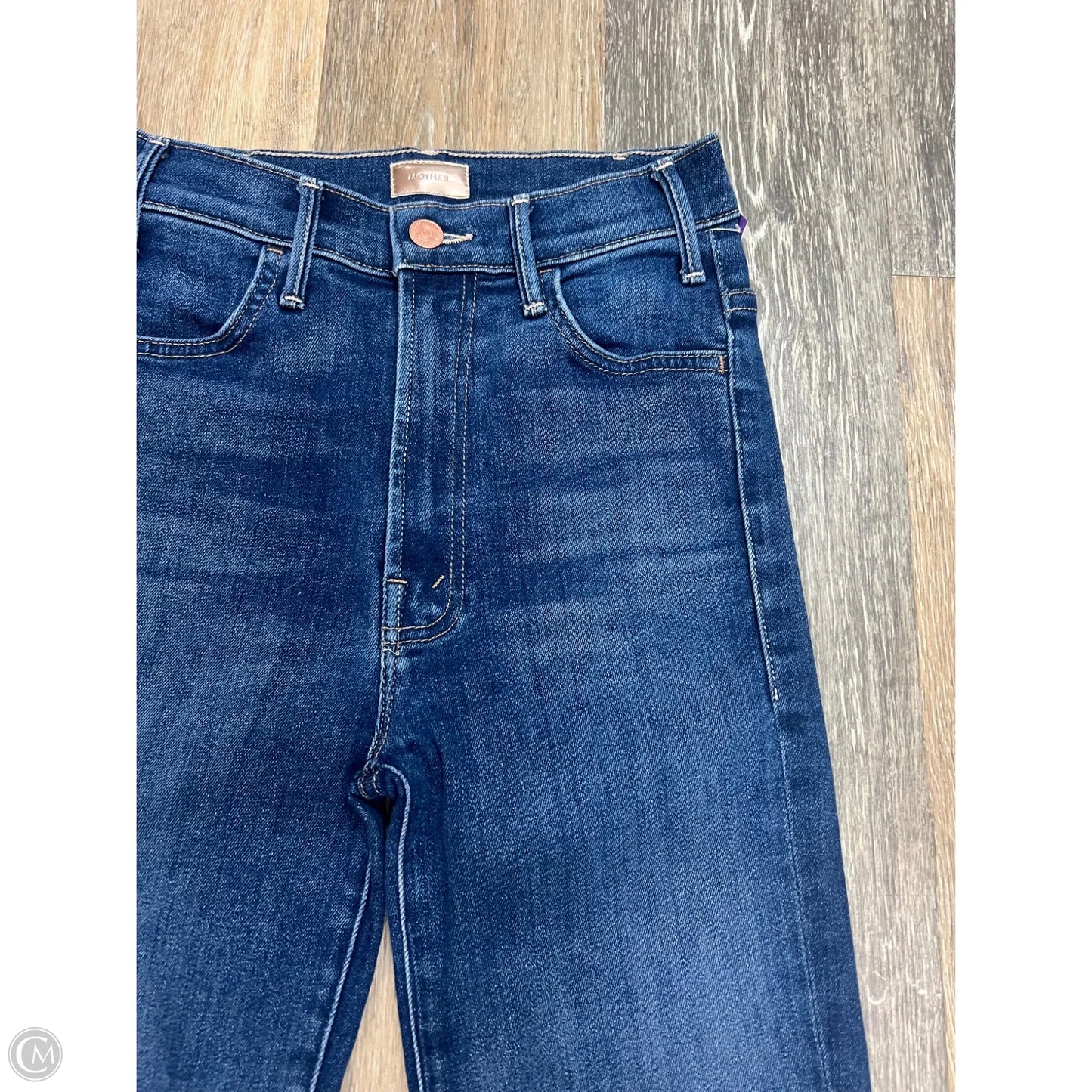 Jeans Cropped By Mother In Blue Denim, Size: 0/24
