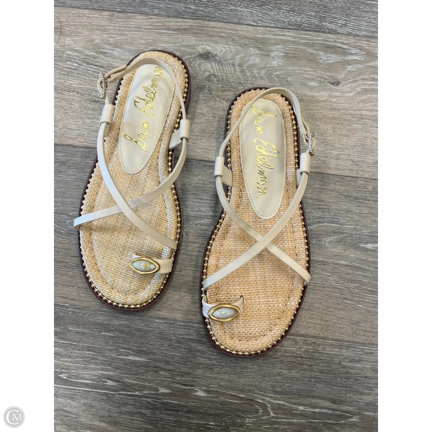 Sandals Flats By Sam Edelman In Cream, Size: 6.5