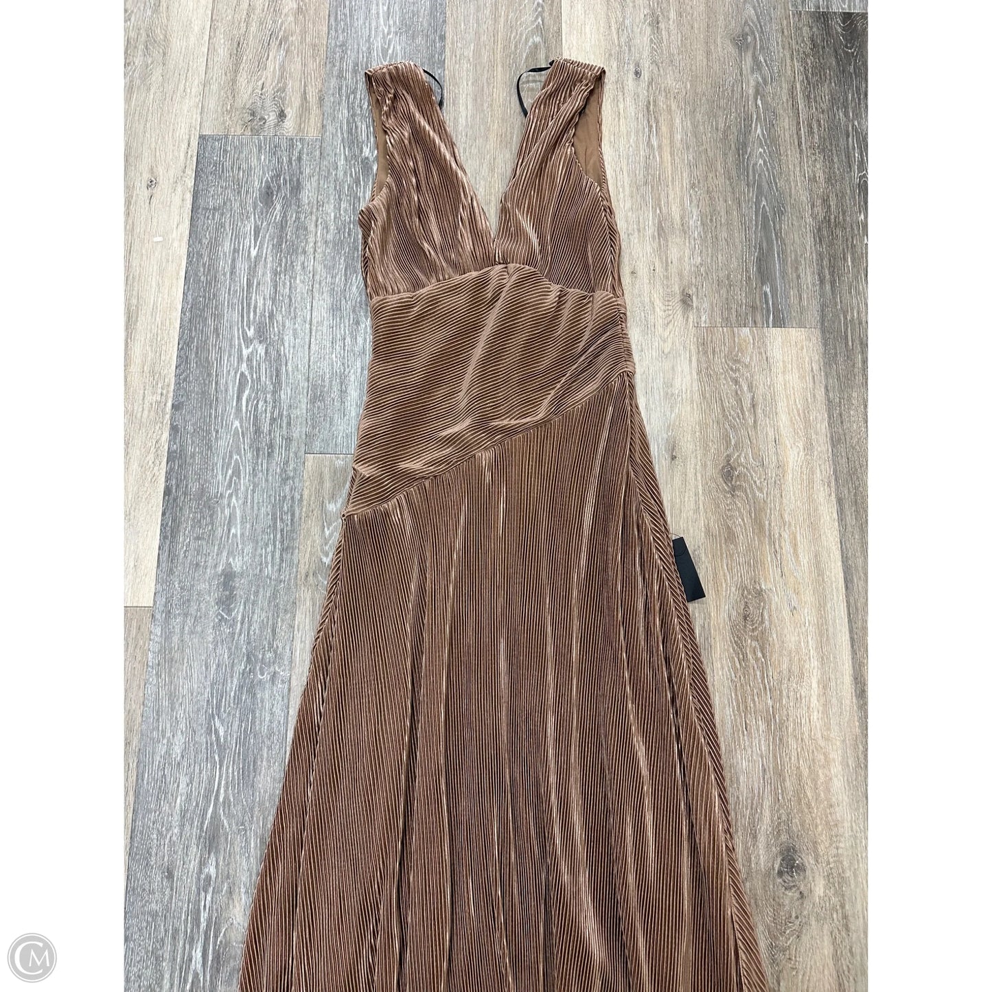 Dress Party Long By Lulus In Brown, Size: S