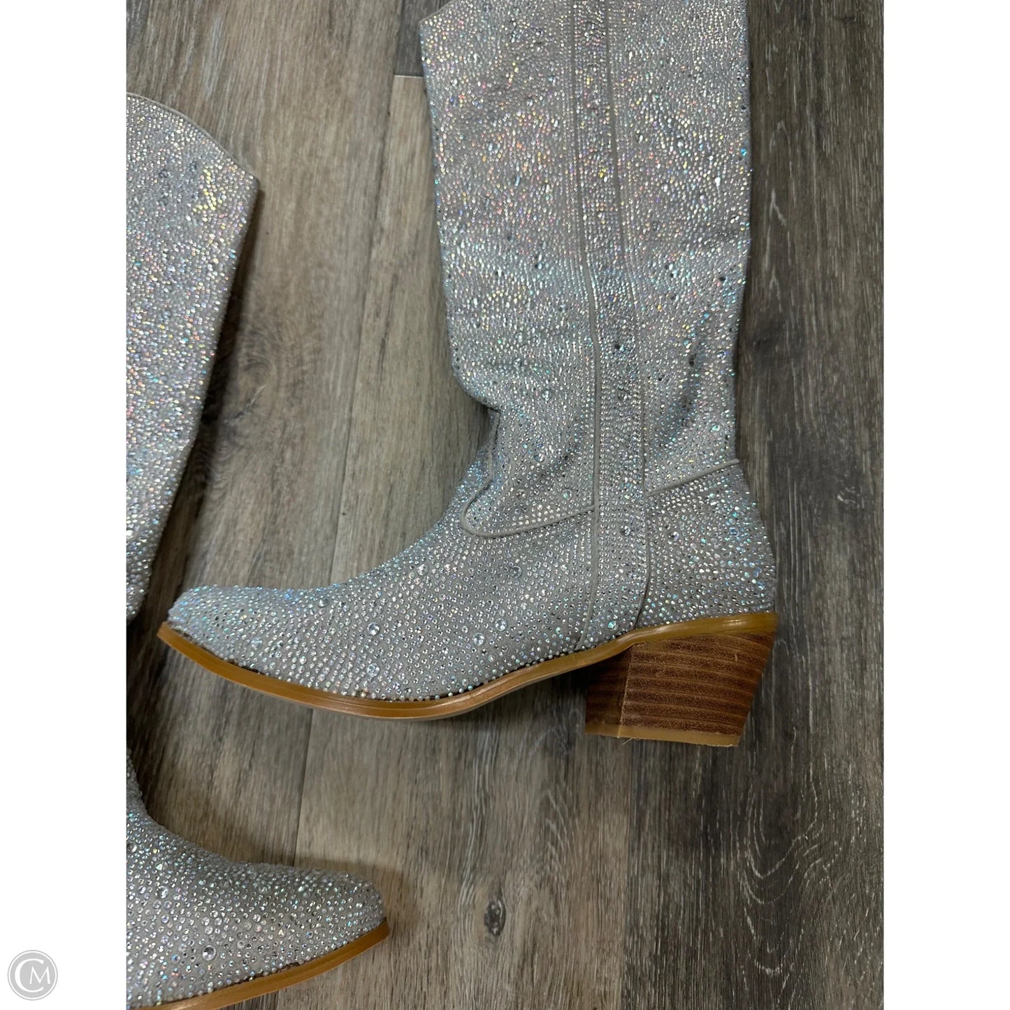 Boots Western By Cmc In Silver, Size: 8