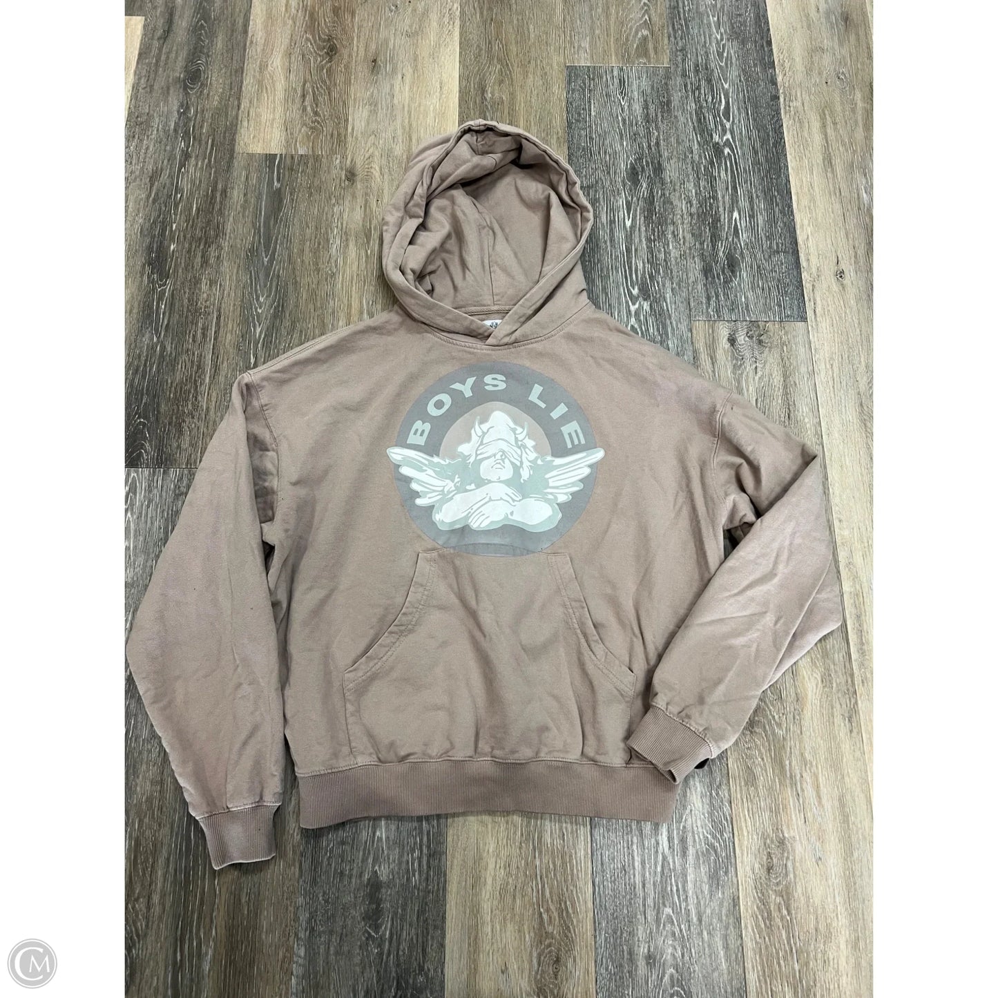 Sweatshirt Hoodie By Boys Lie In Beige, Size: Xs