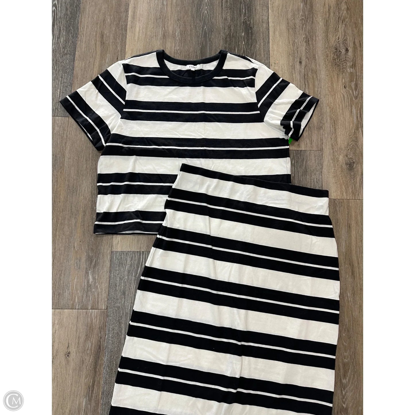 Skirt Set 2pc By Z Supply In Striped Pattern, Size: Xl