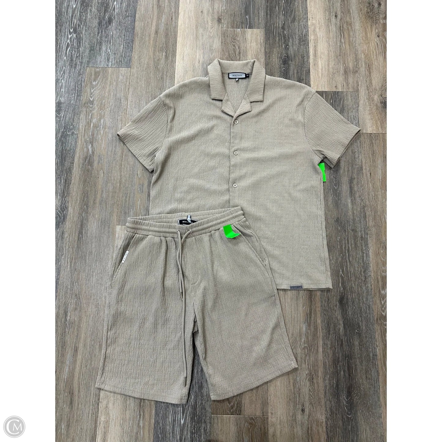Shorts Set By Mauvais In Taupe, Size: M