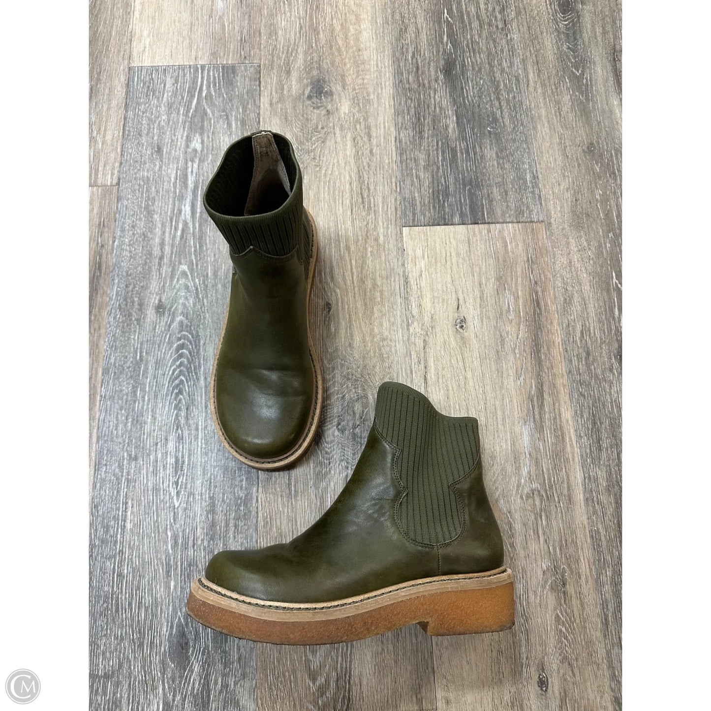 Boots Combat By Kelsi Dagger In Green, Size: 6