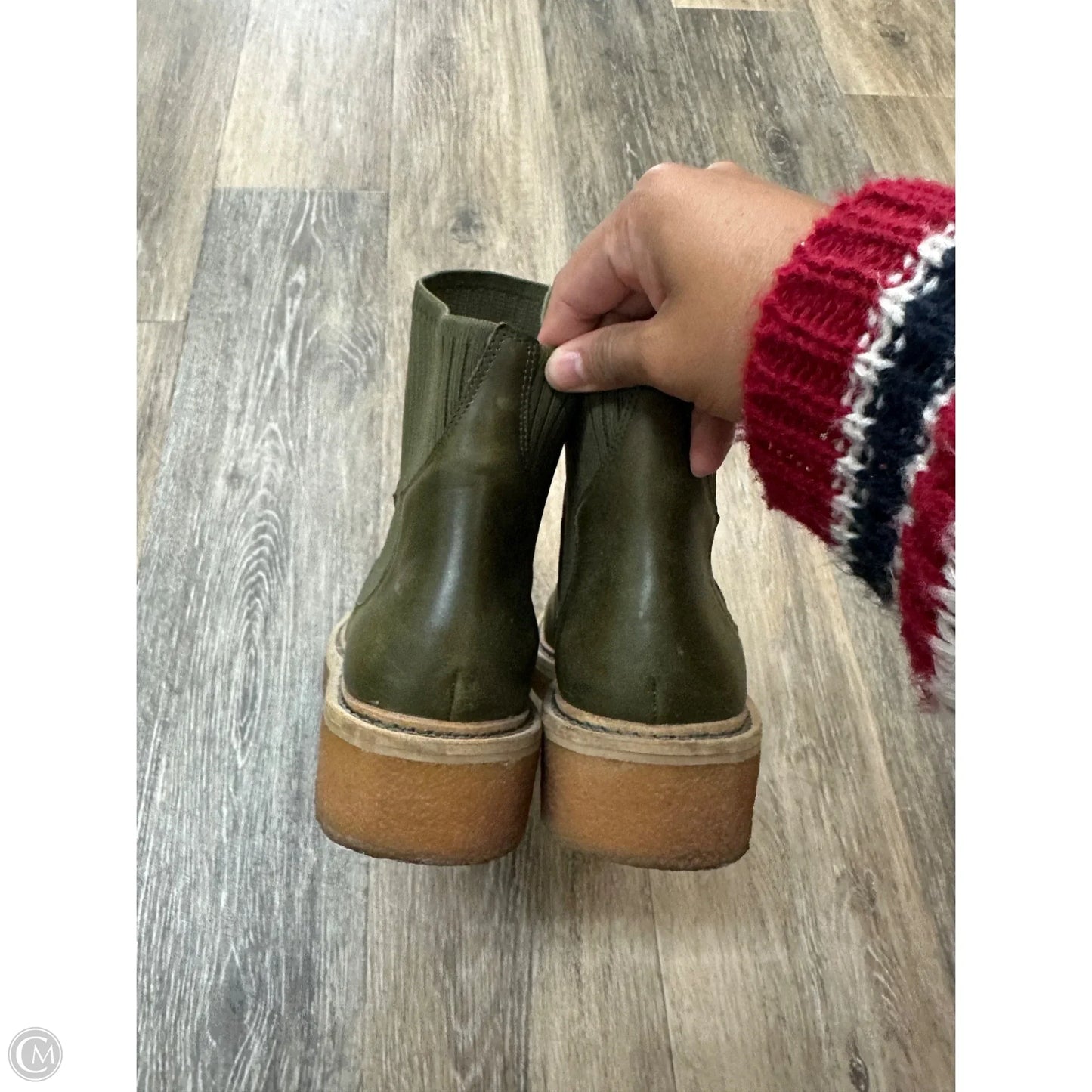 Boots Combat By Kelsi Dagger In Green, Size: 6