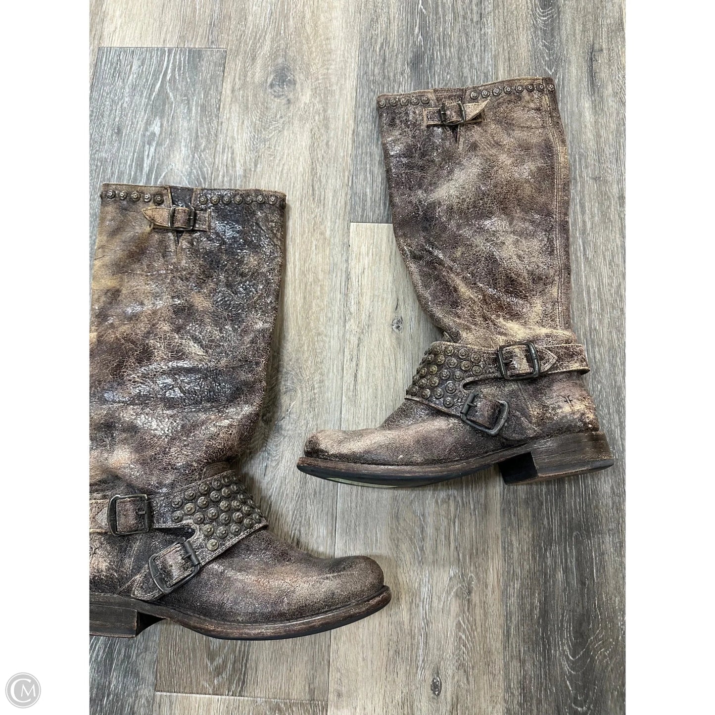 Boots Designer By Frye In Brown, Size: 8