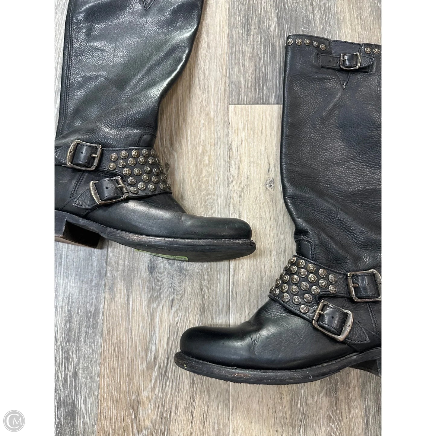 Boots Designer By Frye In Black, Size: 8