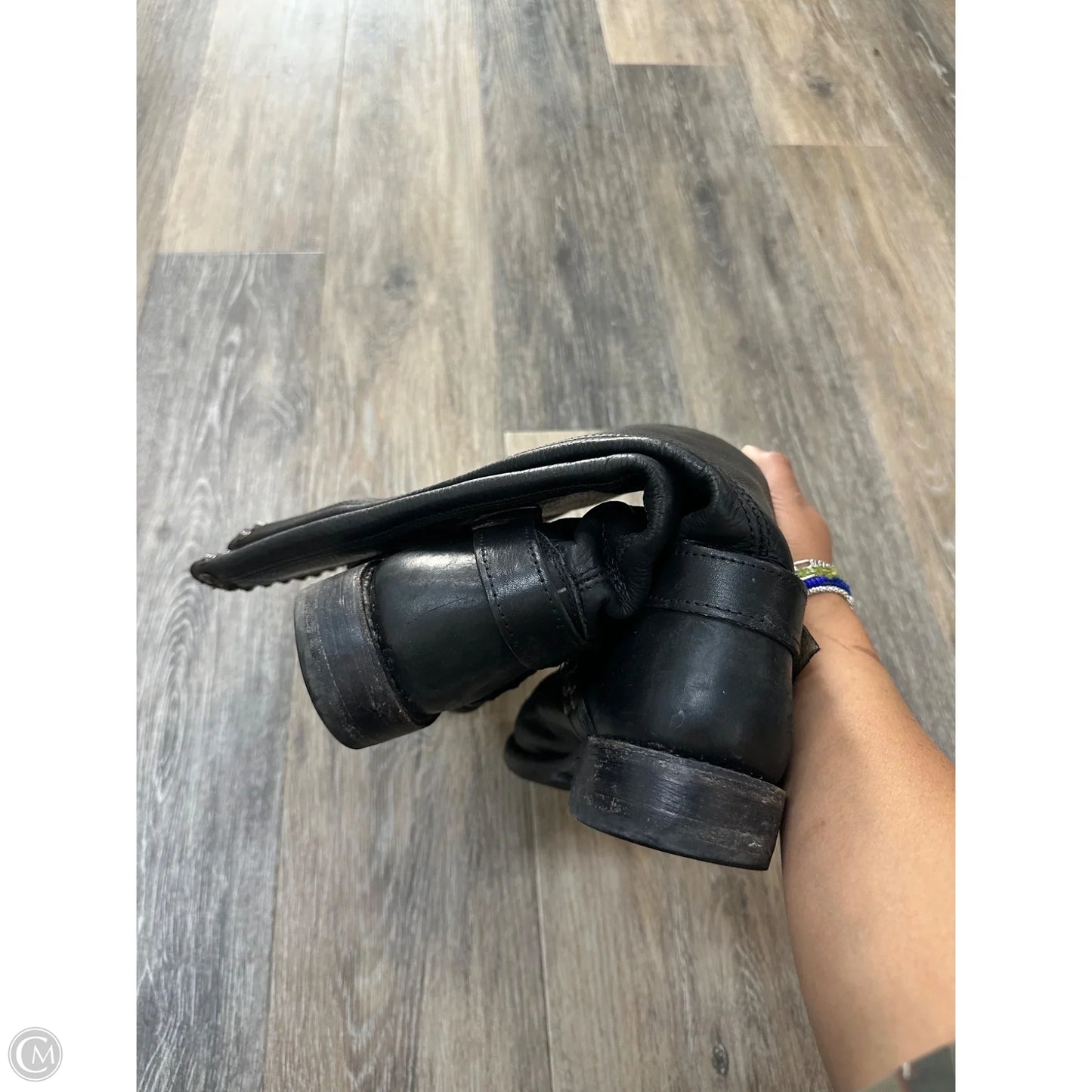 Boots Designer By Frye In Black, Size: 8