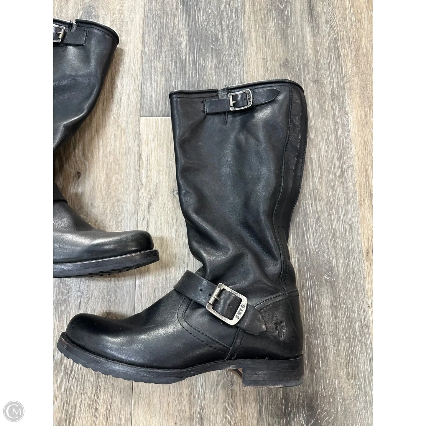 Boots Designer By Frye In Black, Size: 8