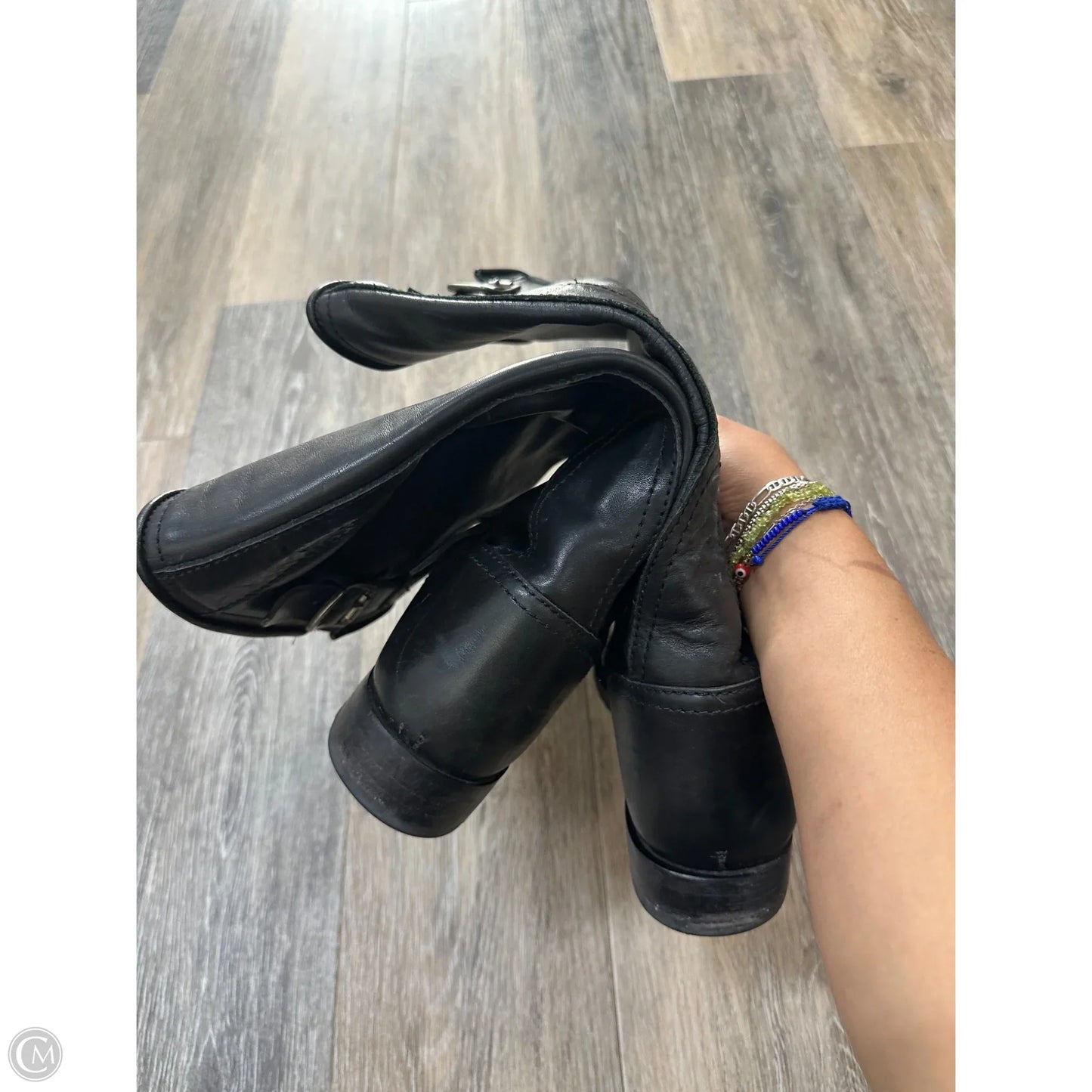 Boots Designer By Frye In Black, Size: 8