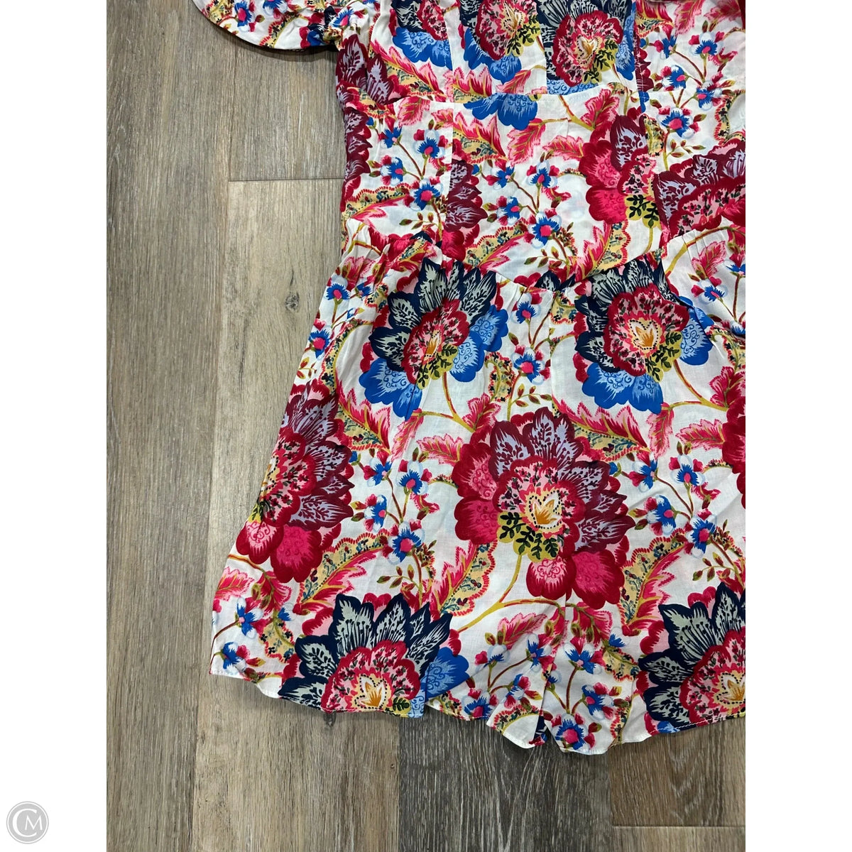 Romper Designer By Misa In Floral Print, Size: M