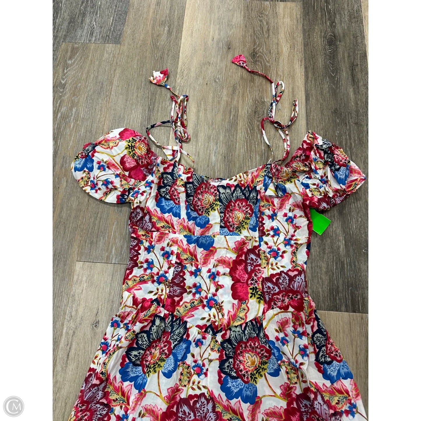 Romper Designer By Misa In Floral Print, Size: M