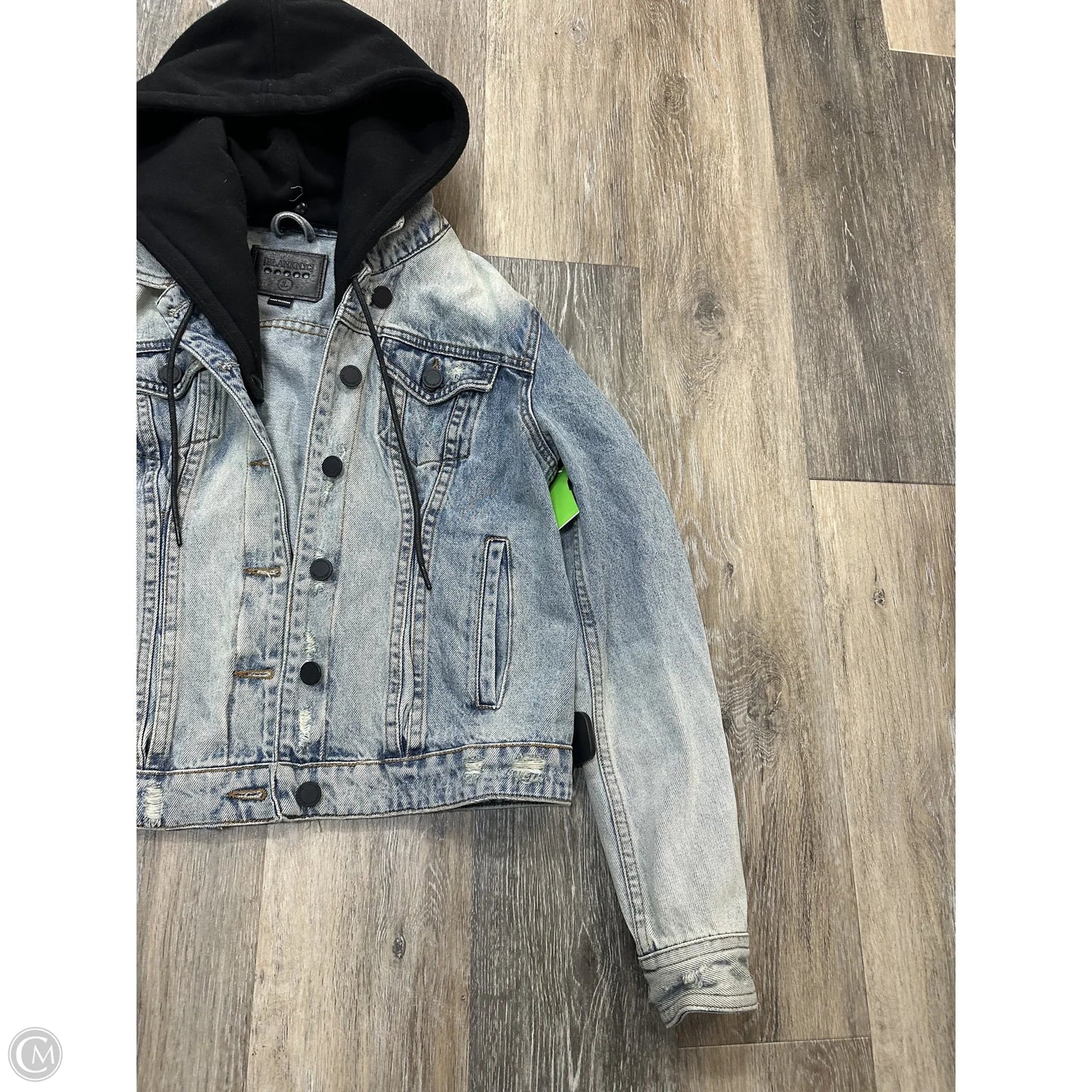 Jacket Denim By Blanknyc In Leopard Print, Size: L