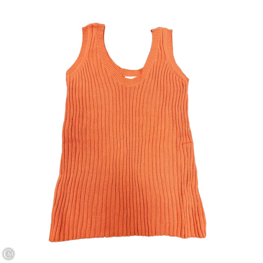 Sweater Short Sleeve By Allfenix In Orange, Size: M