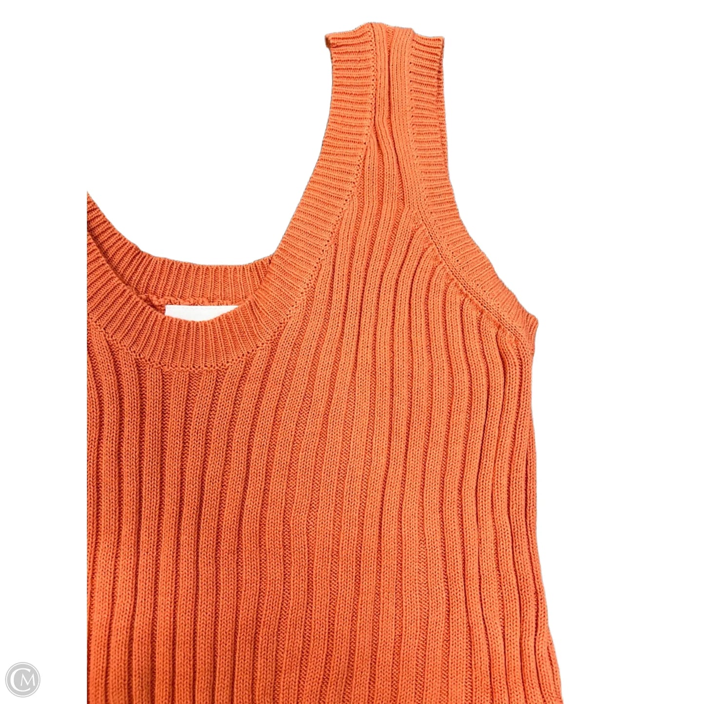 Sweater Short Sleeve By Allfenix In Orange, Size: M
