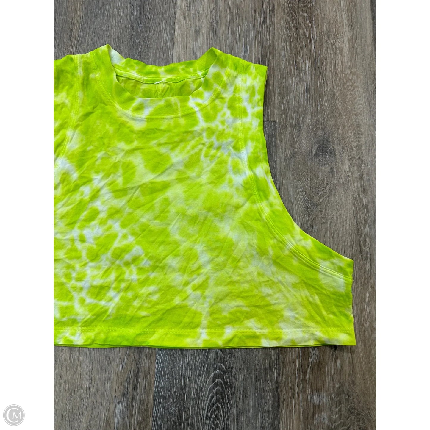 Athletic Tank Top By Lululemon In Tie Dye Print, Size: M