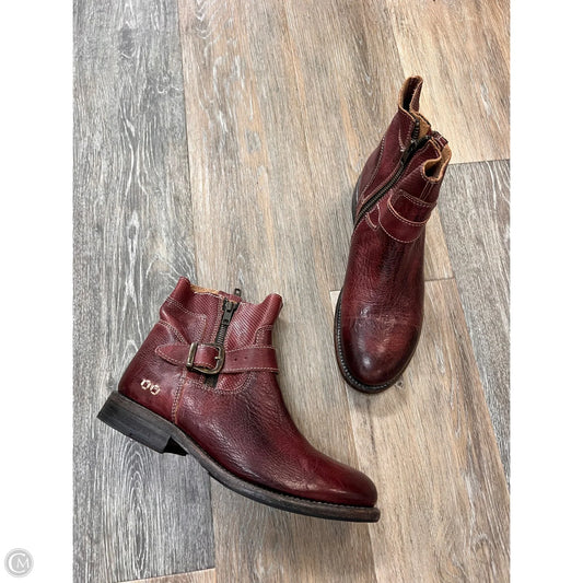 Boots Ankle Flats By Bed Stu In Red, Size: 9.5