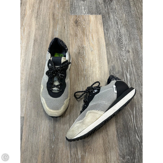 Shoes Athletic By P448 In Black & Cream, Size: 7
