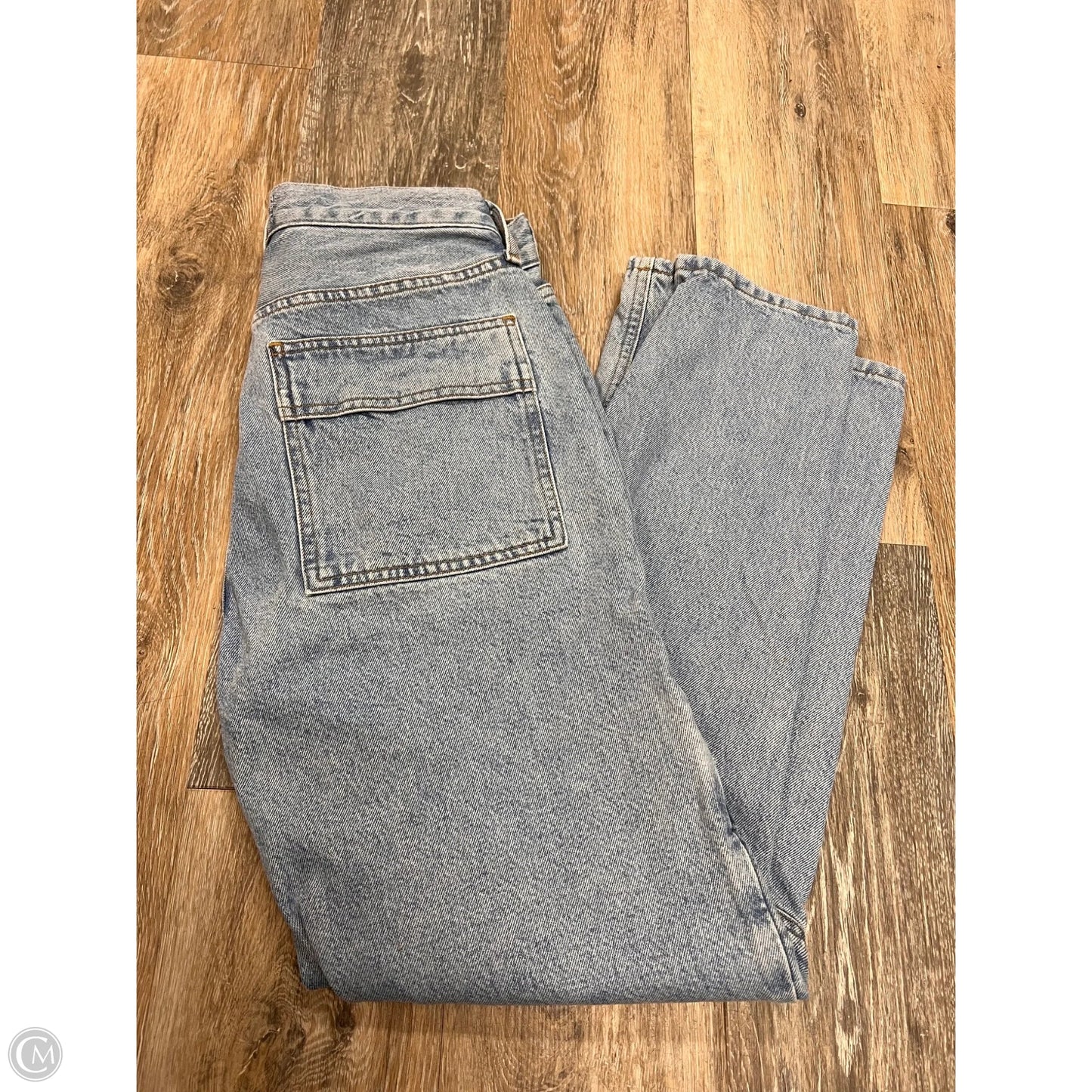 Jeans Straight By Agolde In Blue Denim, Size: 2/26